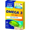 Doplněk stravy na srdce, žílu, krevní oběh MaxiVita Omega3 rybí olej 30 kapslí