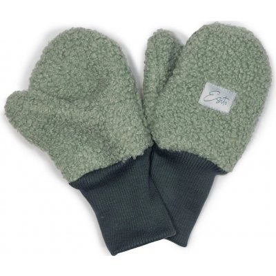 Esito Zimní palcové rukavice Teddy fleece double Olive - olivová – Zboží Dáma