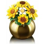 Sluban P8062 Kytice slunečnic a kopretin ve váze – Zboží Dáma