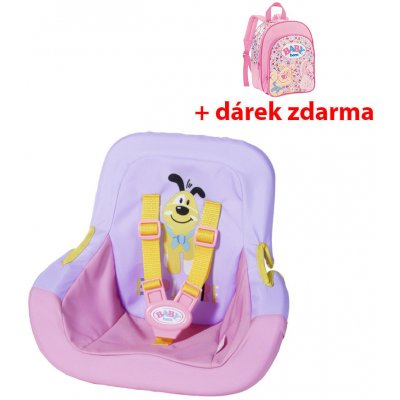 BABY born Sedačka do auta růžovo-fialová