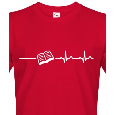 Bezvatriko 0269 tričko pro milovníky knížek a četby červená – Zboží Mobilmania