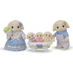 Sylvanian Families 5735 Rodina Flora králíci s trojčaty – Zboží Dáma