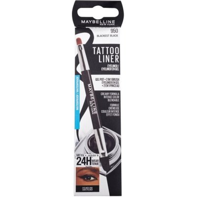 Maybelline Tattoo Liner Gel Pot voděodolná gelová oční linka 950 Blackest Black 3 g – Zbozi.Blesk.cz