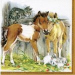 Ubrousek 33x33cm Hříbata – HobbyKompas.cz