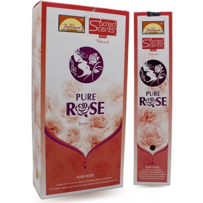 Parimal Sacred Scents Natural Vonné tyčinky Pure Rose 28 g – Hledejceny.cz