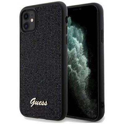 Guess iPhone 11 / Xr Disco Metal Script černé – Zbozi.Blesk.cz