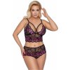 Souprava spodního prádla Souprava Bra Set Lace black pink