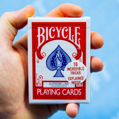 Bicycle Supreme Line Stripper deck Červená – Zboží Dáma