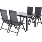 LIVARNO Sada hliníkového zahradního nábytku Houston/Toronto, 5dílná, šedá – Zboží Mobilmania