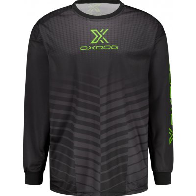 OXDOG X2 LIGHT GOALIE SHIRT SR Black/green – Sleviste.cz