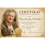 Bezvadary.cz Certifikát rodinné legendy s vlastní fotografií A4 30 x 21 cm dc26 – Hledejceny.cz