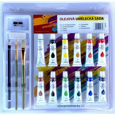 Olejové barvy umělecká sada 12 x 12 ml OL006 – Zboží Mobilmania