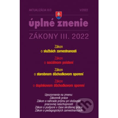 Aktualizácia III/3 / 2022 – Sociálne poistenie a dôchodkové sporenie - Poradca s.r.o. – Zbozi.Blesk.cz