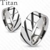 Prsteny Steel Edge snubní prsteny titan 4380