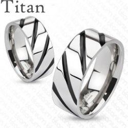 Steel Edge snubní prsteny titan 4380