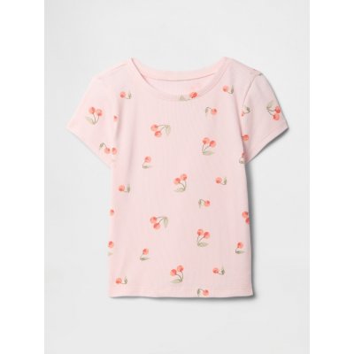 GAP Baby žebrované tričko Růžová – Sleviste.cz