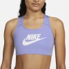 Sportovní podprsenka Nike NK DF SWSH CB FUTURA GX DM0579-569 Fialová