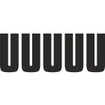 Samolepicí U černá samolepící vinylová fólie velikost znaku 200 mm – Sleviste.cz