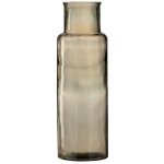 Hnědá úzká skleněná váza Cylinder M - 14,5*14,5*44,5 cm - J-Line by Jolipa – Hledejceny.cz