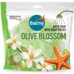Balmy Koupelnová houba s kousky olivového mýdla 23 g – Sleviste.cz