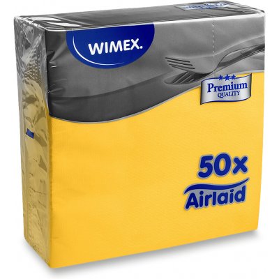 Wimex Premium papírové ubrousky 40x40 cm 50 ks žluté – Zbozi.Blesk.cz