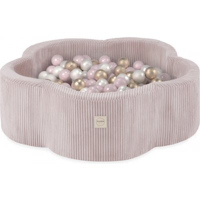 Misioo Suchý bazén kvietok ružový menčester 95 × 30 cm + 200 guličiek – Zboží Dáma