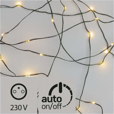 Emos ZY1915T 40 LED vánoční řetěz zelený nano 4m IP44 teplá bílá – Hledejceny.cz