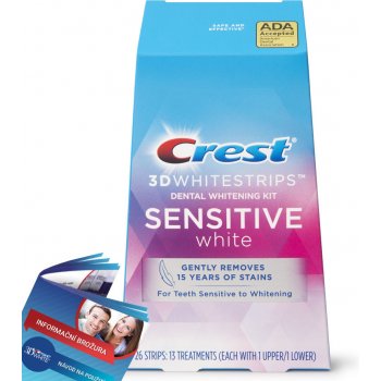 Procter & Gamble bělicí pásky Crest 3D White SENSITIVE na citlivé zuby 26  ks od 1 890 Kč - Heureka.cz