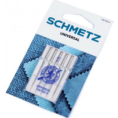 Strojové jehly Universal 60;70;80;90;100 Schmetz na kartě Varianta: 1 (60/8) nikl, Balení: 1 karta – Zboží Dáma