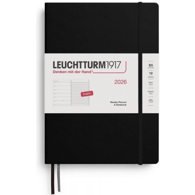 Weekly Planner & Notebook 2026 Composition B5 Black – Zboží Živě