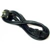 Napájecí kabel kabel 230V napájecí, CEE7 (vidlice)-C5, 2m, VDE approved, černý, Logo, koncovka ve