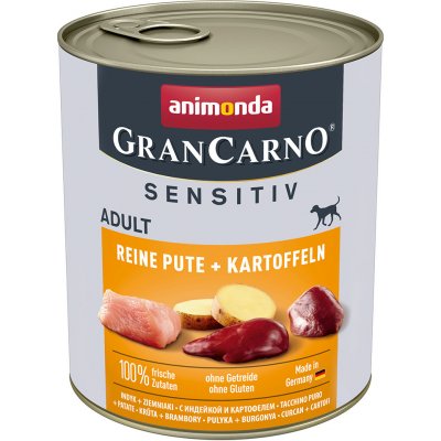 Animonda GranCarno Adult Sensitive čisté krůtí & brambory 24 x 0,8 kg – Zboží Mobilmania