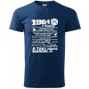 Pánské Tričko 1964 v kostce Klasické pánské triko půlnoční modrá