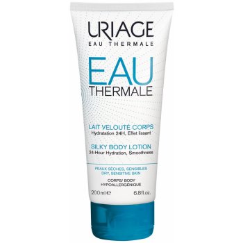 Uriage Eau Thermale hedvábné tělové mléko pro suchou a citlivou pokožku (24-Hour Hydration, Smoothness) 200 ml