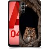 Pouzdro a kryt na mobilní telefon Samsung Pouzdro ACOVER Samsung Galaxy A04s s motivem Owl