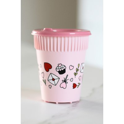 design Kelímek na kávu Láskyplný moment opakovaně použitelný BPA Free český 300 ml – Zboží Dáma