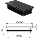 Kovoinox Krytka plastová 50 x 100 mm – Hledejceny.cz