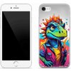 Pouzdro a kryt na mobilní telefon Apple mmCase na iPhone SE 2020 barevný dinosaurus