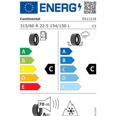 Continental EcoPlus HS3 315/60 R22,5 154/150L – Zboží Mobilmania