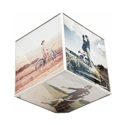 Balvi Fotorámeček Kube 24824, plast, 10×10cm, rotující – Hledejceny.cz