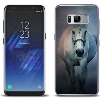 Pouzdro mmCase gelové Samsung Galaxy S8 Plus - běžící bílý kůň – Zboží Mobilmania