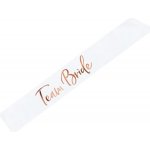 ŠERPA Team bride bílá s nápisem z růžového zlata – Sleviste.cz