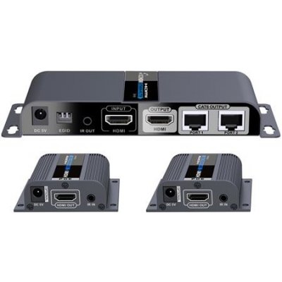 PremiumCord HDMI 1-2 splitter+extender po CAT6/6a/7, FULL HD, 3D KHSPLIT2G – Zboží Mobilmania