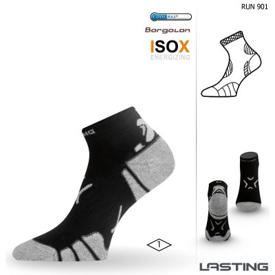 Lasting funkční běžecké ponožky RUN černé