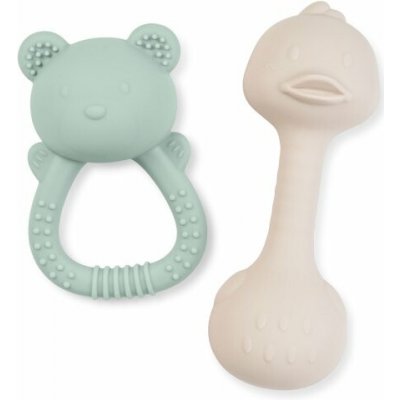 Tiny Treasures Saro Baby sada chrastítek Mint – Zboží Mobilmania