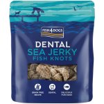 FISH4DOGS Dentální pamlsky pro psy mořská ryba uzlíky 100 g