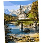 Norimpex Diamantové malování Kostel v Ramsau 30 x 40 cm – Sleviste.cz