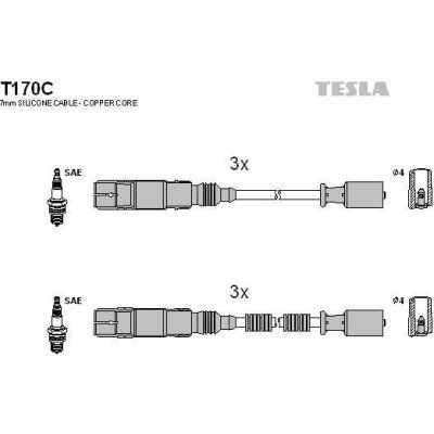 TESLA Zapalovací kabely original TE T170C – Hledejceny.cz