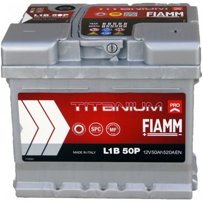 Fiamm Titanium PRO 12V 50Ah 520A L1B 50P