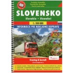 Slovensko 1:100 000 - Autoatlas se značením turistických tras a cyklotras – Sleviste.cz